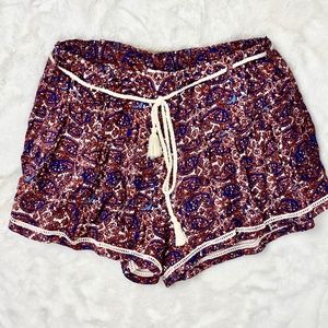 ✨4🛒 $20 ✨  Forever 21 Floral Summer Boho Shorts Sz. S